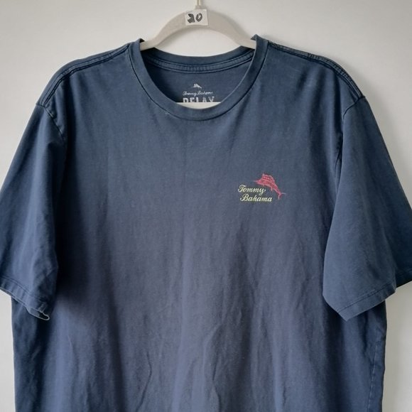 Tommy Bahama Men's Navy Blue Tee Size XL Relaxed Blemish - Picture 3 of 6